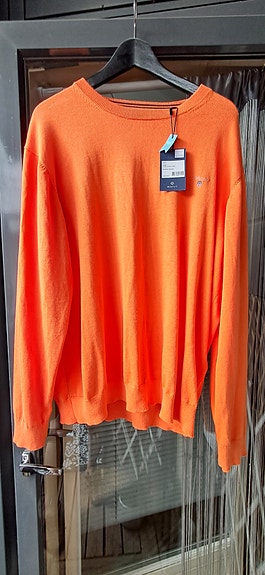 Gant miesten neulepaita 3XL oranssi puuvilla