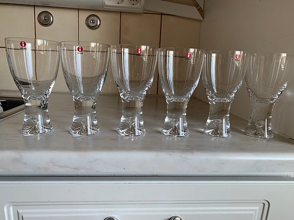 Iittala Tapio -sarjan punaviinilasit 6kpl -käyttämättömät
