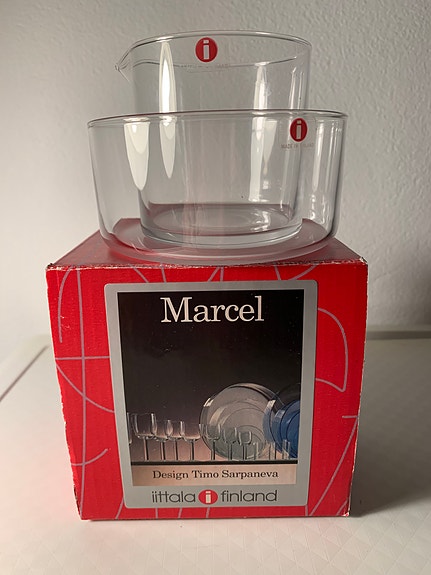 Iittala Marcel sokerikko ja kermakko -Timo Sarpaneva