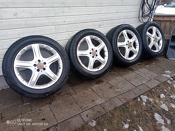Hyväkuntoiset kesärenkaat 19" aluvanteilla 5X112 jaolla