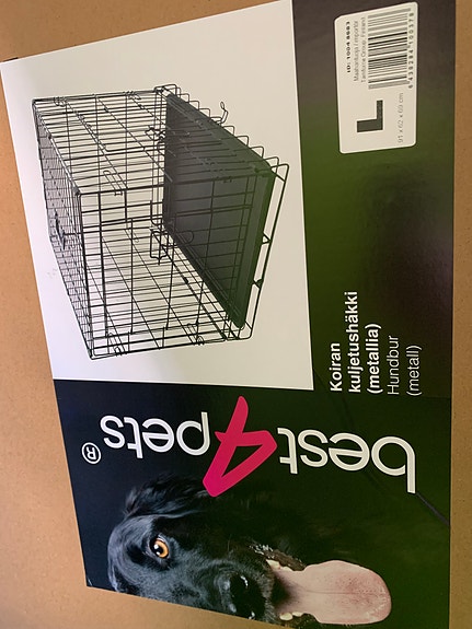 Best4Pets koiran kuljetushäkki metallia koko L