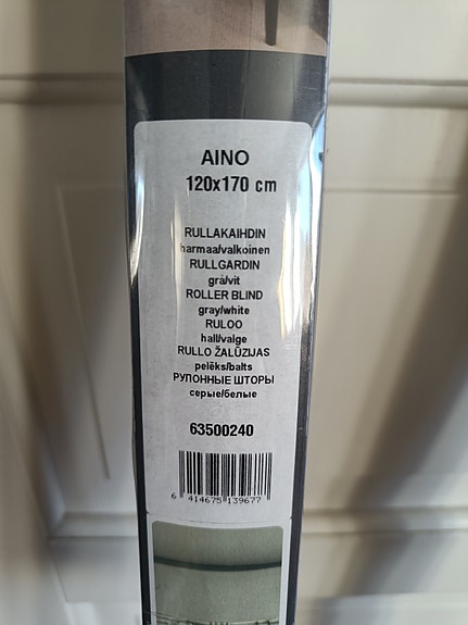 Rullaverho / rullakaihdin harmaa valkoinen