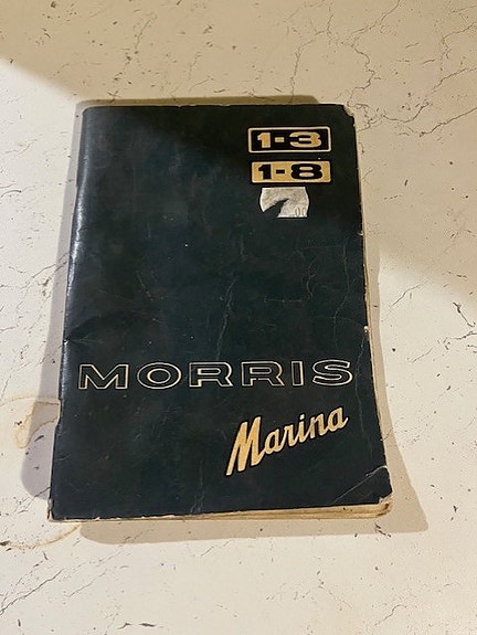 Morris Marina käyttöohjekirja 1973