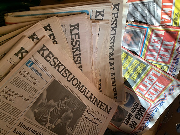 Keskisuomalainen ja Helsingin Sanomat olympialaiset 1982-88