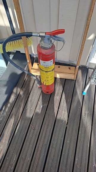Retro Tähti jauhesammutin käyttämätön