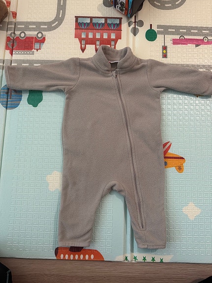 Aarre fleece-haalarit ruskea koko 62 unisex