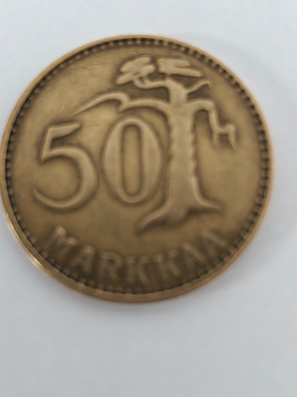 50 Mk kolikko vuodelta 1953
