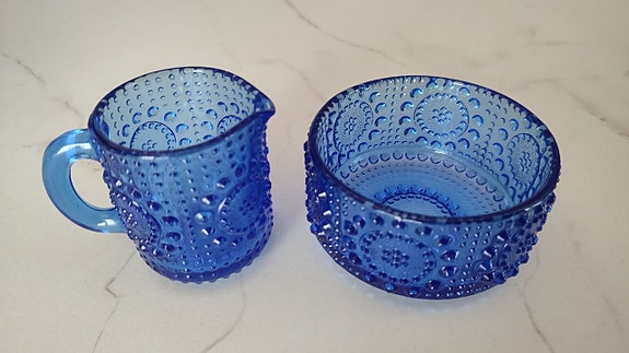 Riihimäen lasi Grapponia sokerikko ja kermakko