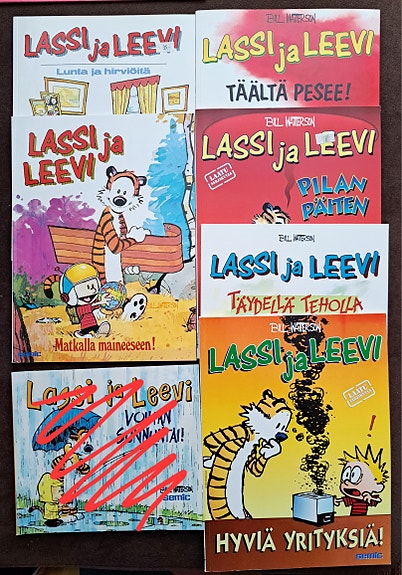 Lassi ja Leevi sarjakuva-albumeita