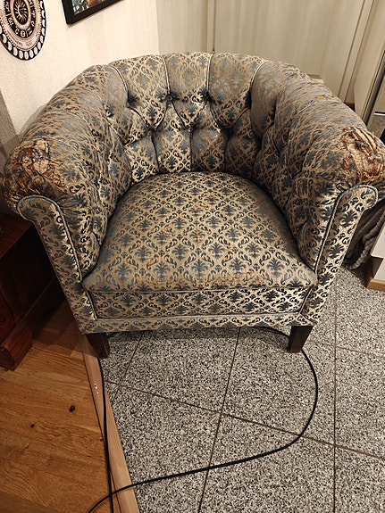 Chesterfield antiikki nojatuoli