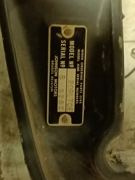 Johnson 20 hp, 2-tahti, 1970 osia