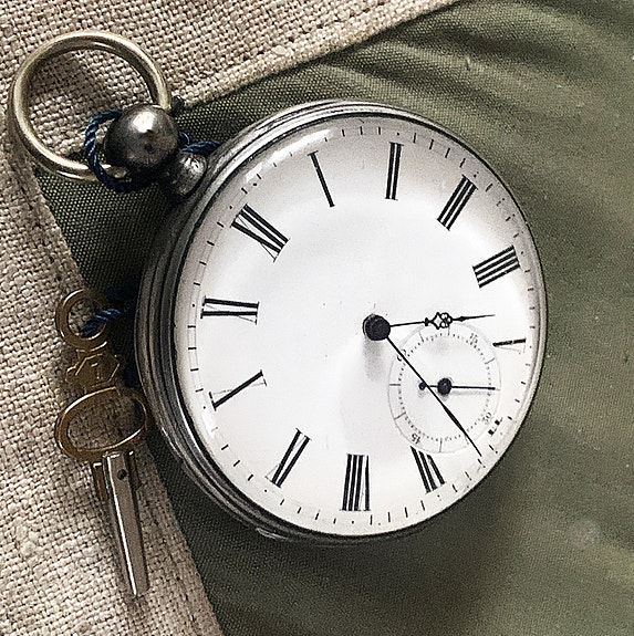 Taskukello mekaaninen avaivetoinen antiikki kello