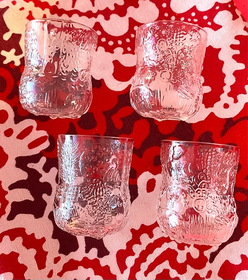 Iittala FAUNA- snapsilasit 4kpl kirkas