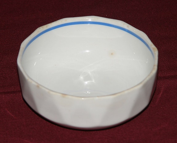 Arabian siniraita kulho, piippuleima