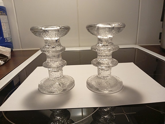 Iittala Festivo kynttilänjalat kirkas lasi
