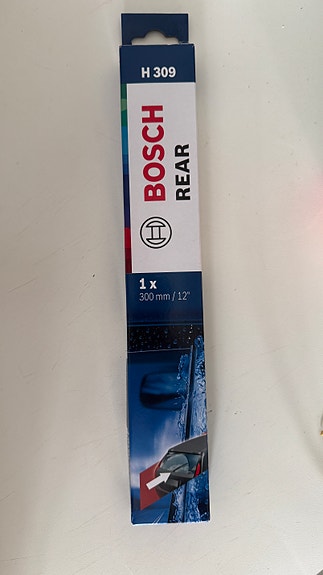 Bosch takalasin pyyhkijän sulka H309 (300 mm / 12”) – uusi