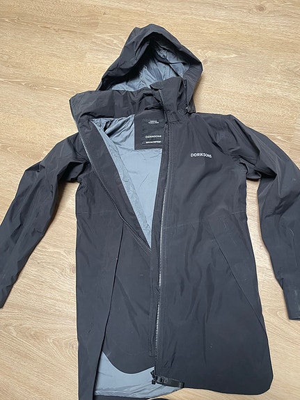 Didriksons lasten takki koko 150cm, musta Gore-Tex unisex