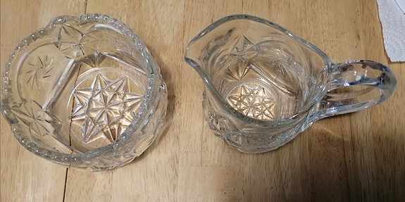 Riihimäen lasi sokerikko ja kermakko