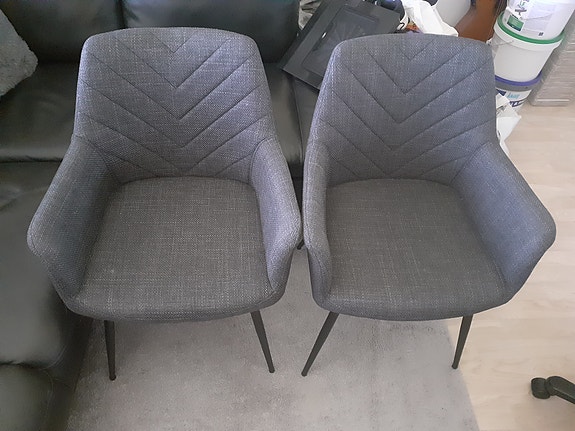 PURHUS Tuolit 2kpl Musta/harmaa