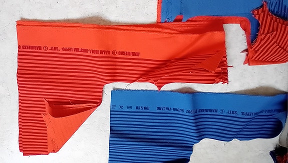 Marimekko vintage 1982 Suti -kangaspalat Maija Isola & Kristina Leppo