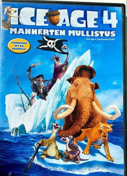 Ice Age 4 Mannereten mullistus DVD-elokuva