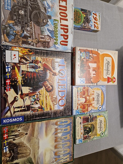 Lautapelit Toledo ja Alhambra + 2 lisäosaa Alhambraan