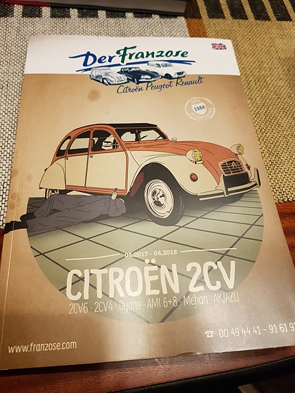 Citroen 2 cv tuoteluettelo