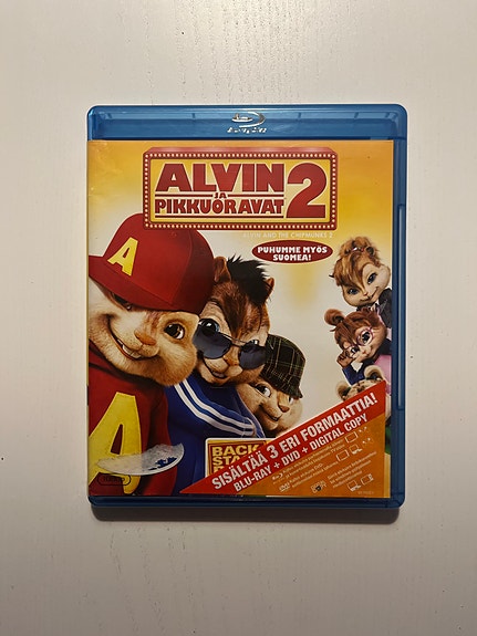Alvin ja pikkuoravat 2 Blu-ray-elokuva + DVD