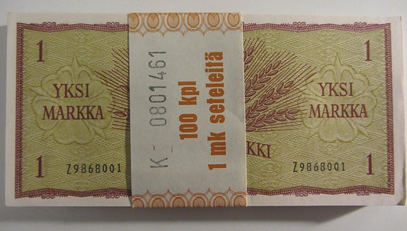 1 markka 1963 alkuperäinen nippu