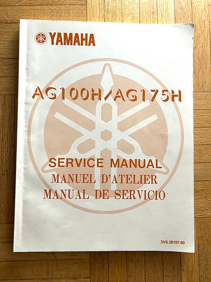 Yamaha service manual moottoripyörä