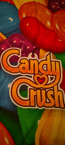 Iso Candy Crush pussilakasetti: Iso pussilakana + Tyynyliina * UUSI* HP/Tarjoa.