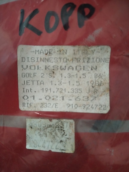 Volkswagen kytkimen vaijeri Golf 2 / Jetta 1.3–1.5