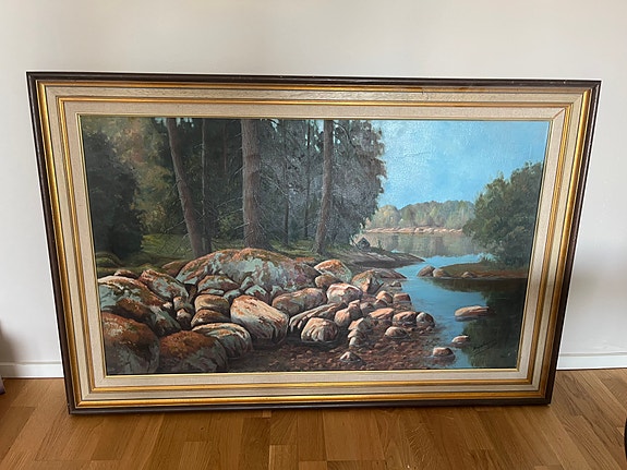 Kaunis öljyvärimaalaus, A. Reinikainen