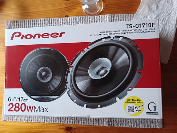 Kaiutin Pioneer TS-G1710F, 6 3/4 "/ 17 cm, 280WMax