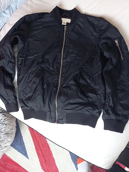 H&M L.O.G.G. miesten takki S musta polyesteri