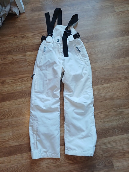 Lasten talvihousut valkoiset unisex 140