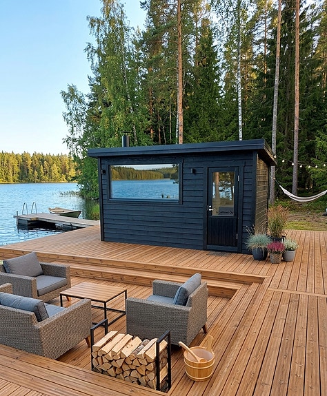 Heti valmis sauna toimitukseen