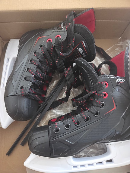 3pm lasten luistimet koko 34 musta-punainen