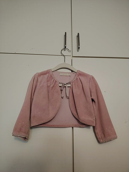 Claire lasten juhla bolero koko 80 vaaleanpunainen