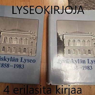 4 erilaista kirjaa JYVÄSKYLÄN LYSEOSTA, vaikkapa lahjaksi