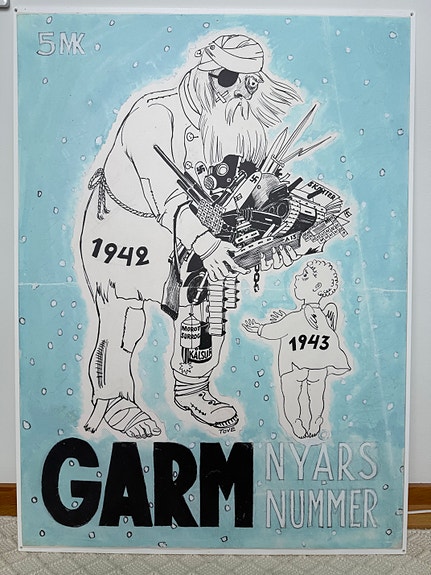 Tove Janssonin kuvitus Garm-lehden kanteen