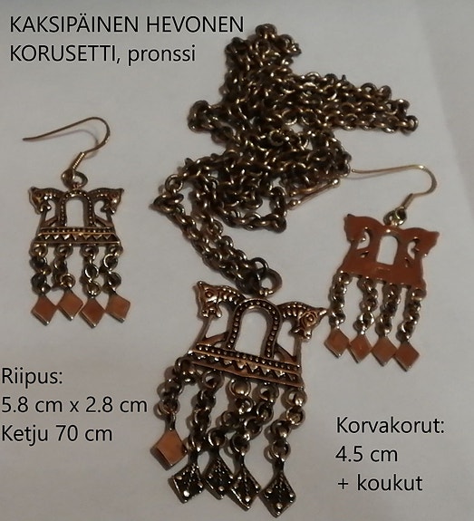 KALEVALA, 2-PÄINEN HEVONEN pronssi, rasia mukaan