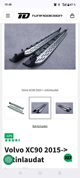 Volvo xc90 astinlaudat