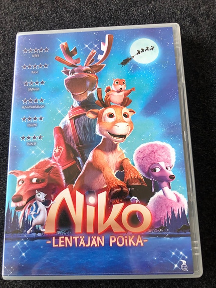 Niko Lentäjän poika DVD-elokuva animaatio