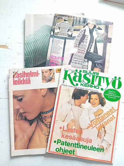 1970-luvun Suuri käsityökerho lehtiä