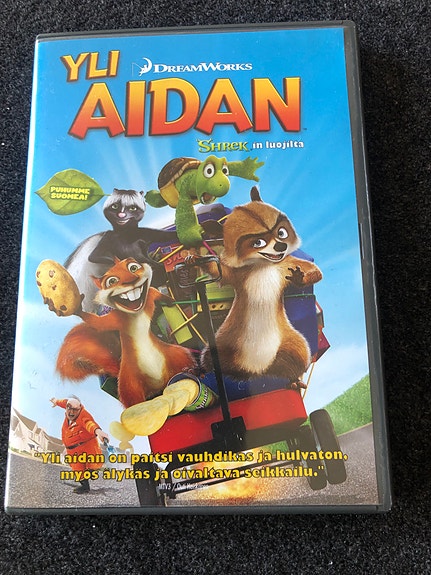 Yli aidan DVD-elokuva animaatio suomi- ja englanninkielinen