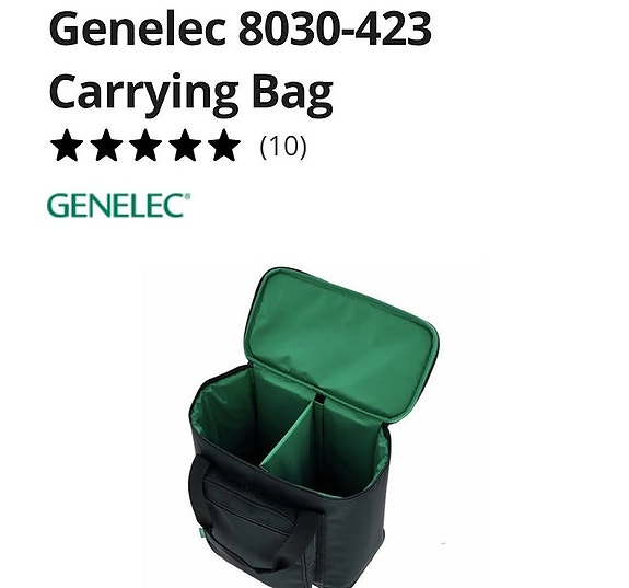 Genelec 8030-423 kuljetuslaukku musta-vihreä