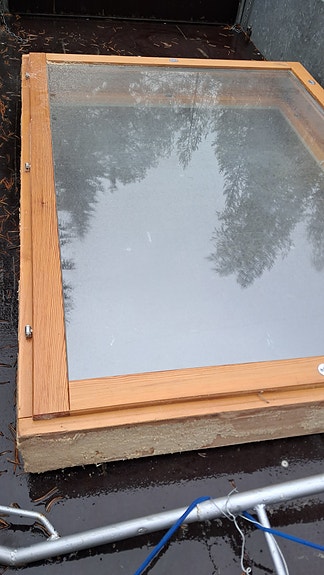 Kolminkertainen ikkuna  120×160 karmeineen