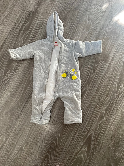 Reima vauvan haalari harmaa koko 68 puuvilla unisex