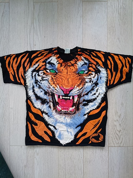 Liquid Blue t-paita 1995 tiikeriprintillä puuvilla XL